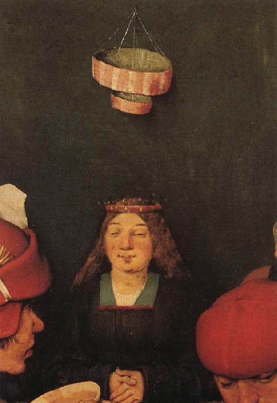 BRUEGEL, Pieter the Elder Details of Peasant Wedding Feast oil painting image